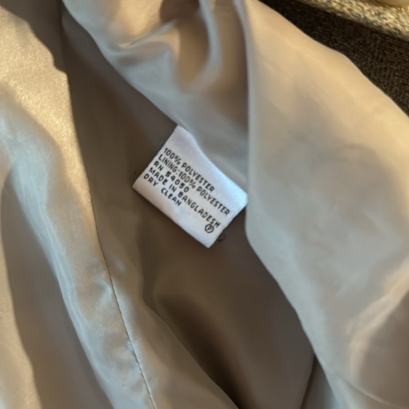 Le Suit Brown 3 Button Blazer Coat Size 12P - Picture 6 of 6